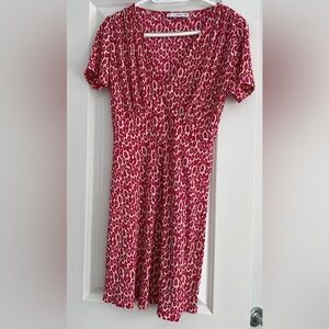 MANGO floral red dress